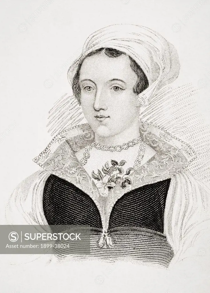 Lady Jane Grey aka Lady Jane Dudley 1537 1554 Titular Queen of England for nine days in 1553 Executed by Mary Tudor From Old England's Worthies by Lord Brougham and others published London circa 1880's