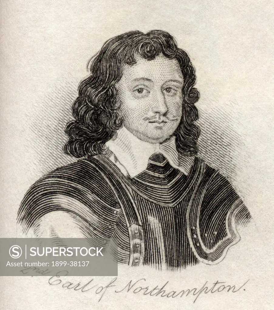 Spencer Compton 2nd Earl of Northampton Lord Compton 1601-1643 English peer politican and Royalist commander during English civil wars From the book Crabbs Historical Dictionary published 1825