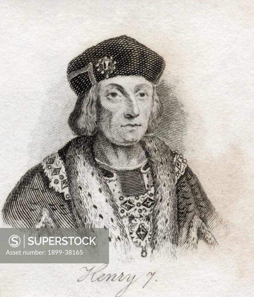 Henry VII 1485-1509 King of England From the book Crabbs Historical Dictionary published 1825