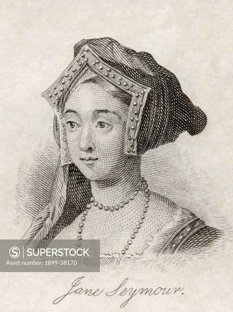 Jane Seymour 1509-1537 Third wife of Henry VIII of England From the book Crabbs Historical Dictionary published 1825