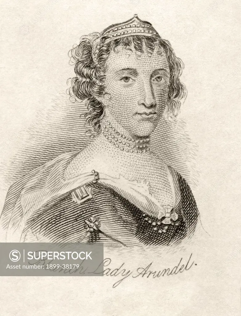 Blanche Somerset Baroness Arundell of Wardour c.1583-1649 From the book Crabbs Historical Dictionary published 1825