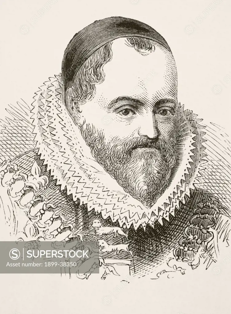 William Camden 1551 to 1623 English antiquarian and historian author of Britannia. From The National and Domestic History of England by William Aubrey published London circa 1890