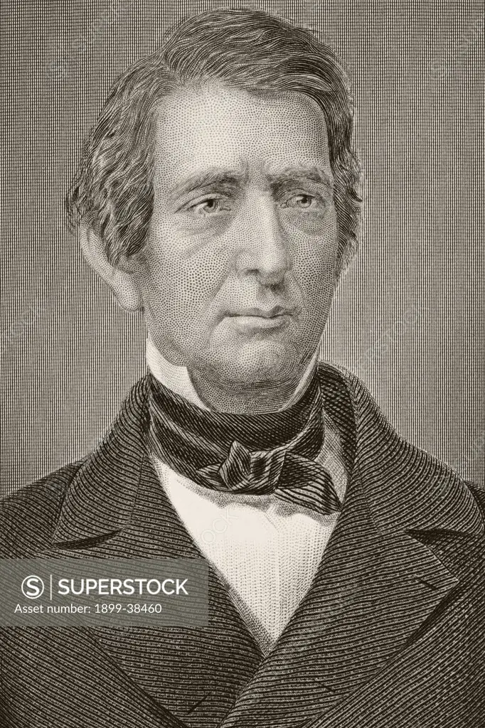 William Henry Seward 1801-1872. American politician who negotiated Alaska Purchase. From the book Gallery of Historical Portraits published c.1880.