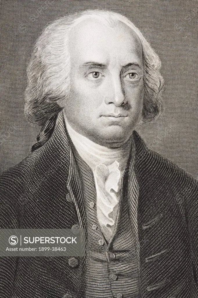 James Madison 1751 - 1836 Fourth president of the United States 1809 - 1817. From the book Gallery of Historical Portraits published c.1880.