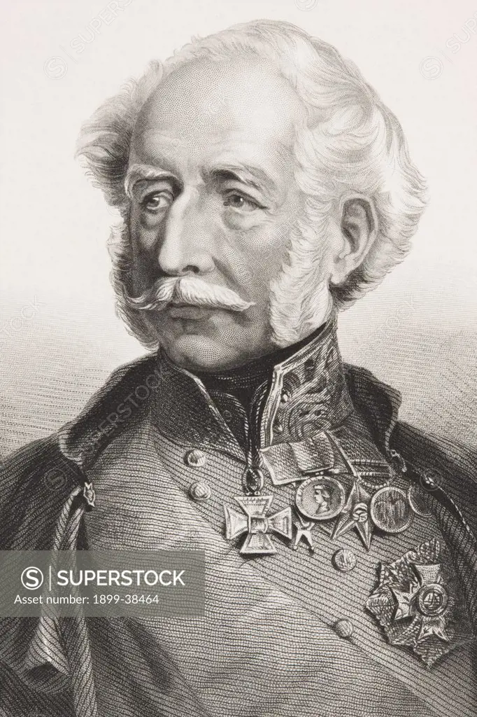 Hugh Gough, 1st Viscount Gough 1779 - 1869. British Field Marshal. From the book Gallery of Historical Portraits published c.1880.