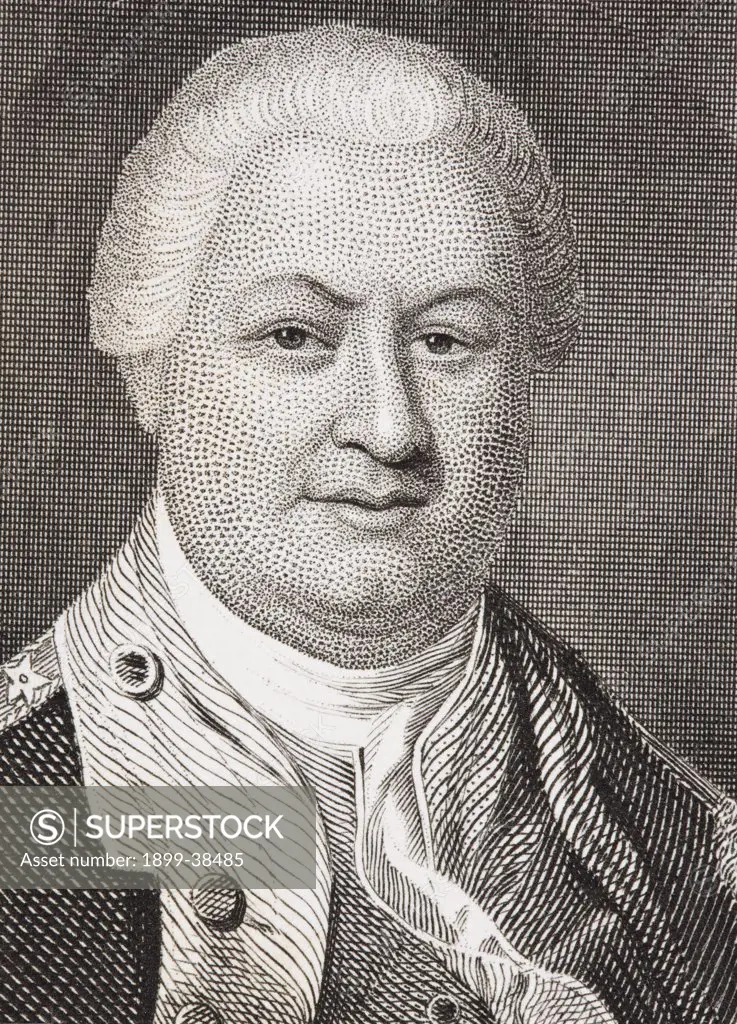 William Smallwood 1732 -1792. American planter, soldier and politician. From the book Gallery of Historical Portraits published c.1880.