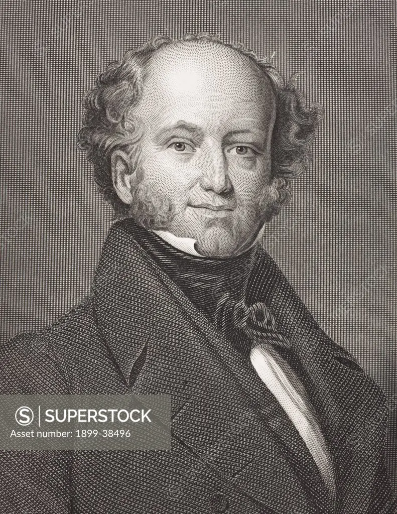 Martin Van Buren 1782 - 1862. 8th president of the United States. From the book Gallery of Historical Portraits published c.1880.