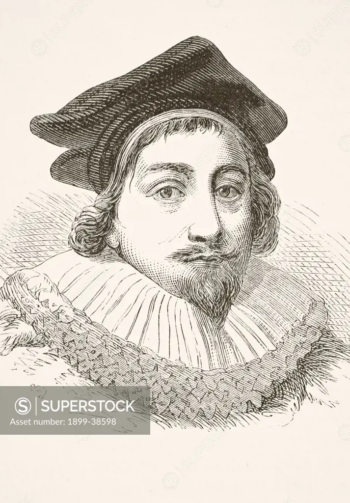 Sir Edward Coke 1552 to 1634. English jurist and politician. Speaker of House of Commons. From The National and Domestic History of England by William Aubrey published London circa 1890
