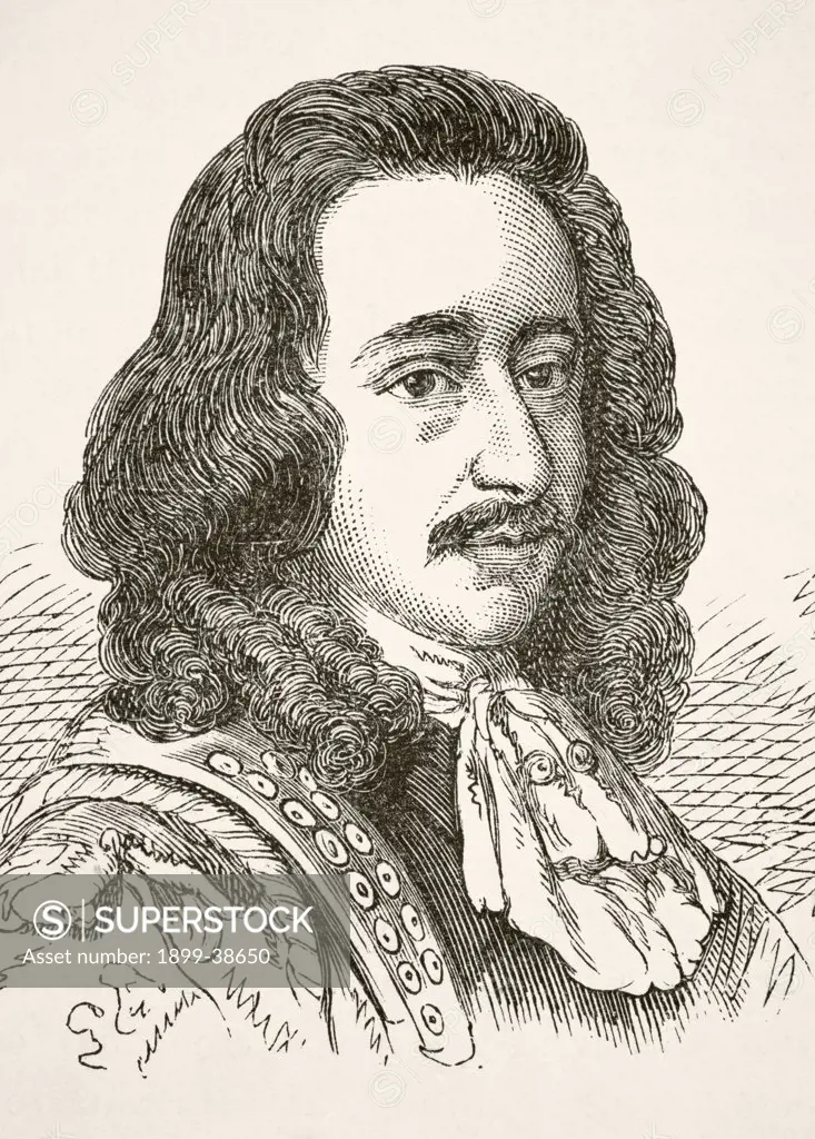 Algernon Sidney 1622 to 1683, English whig politician From The National and Domestic History of England by William Aubrey published London circa 1890