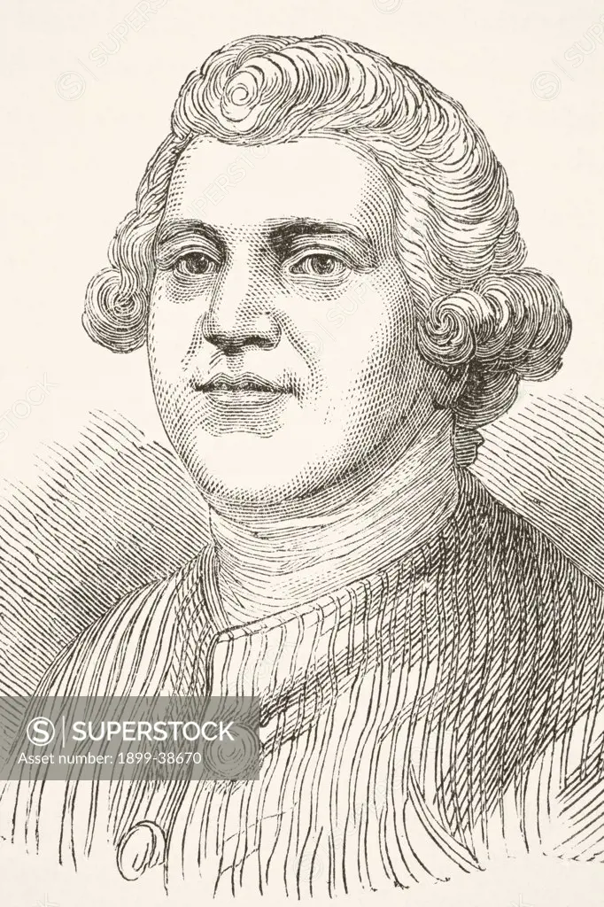 Josiah Wedgwood 1730 - 1795. English potter and grandfather of Charles Darwin. From The National and Domestic History of England by William Aubrey published London circa 1890