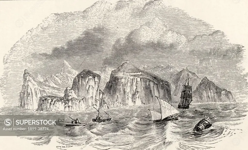 St Helena From the book Journal of Researches by Charles Darwin also known as Darwin's Journal of a Voyage Around the World published 1890
