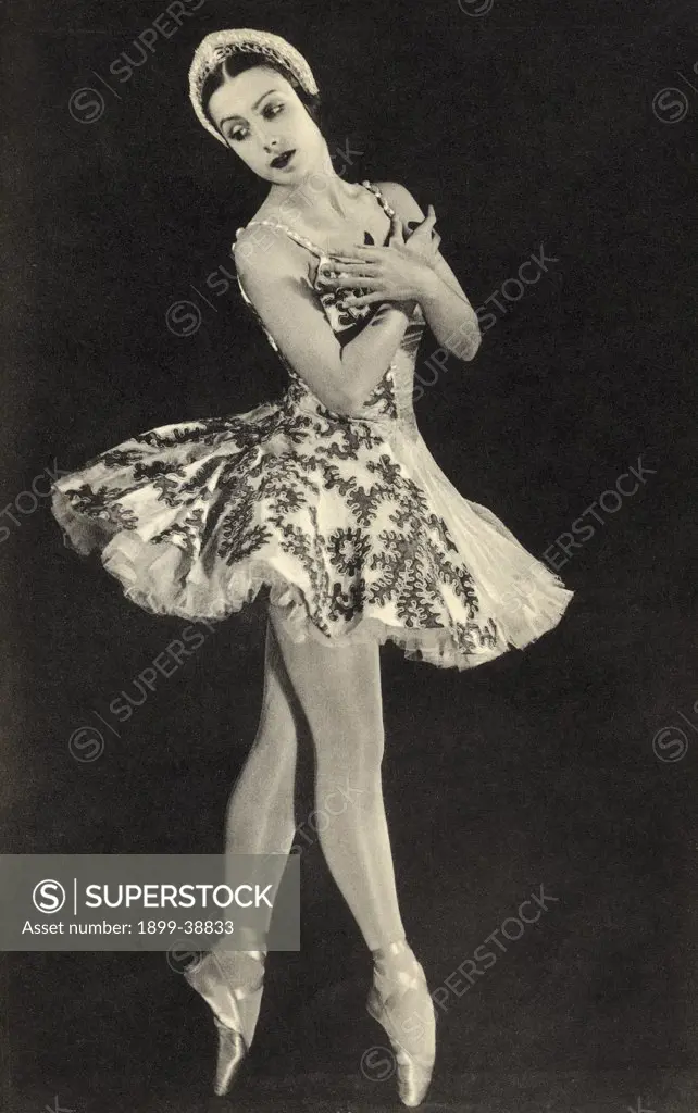 Tamara Toumanova 1919 - 1996 Russian ballerina and actress From the book Footnotes to The Ballet published 1938