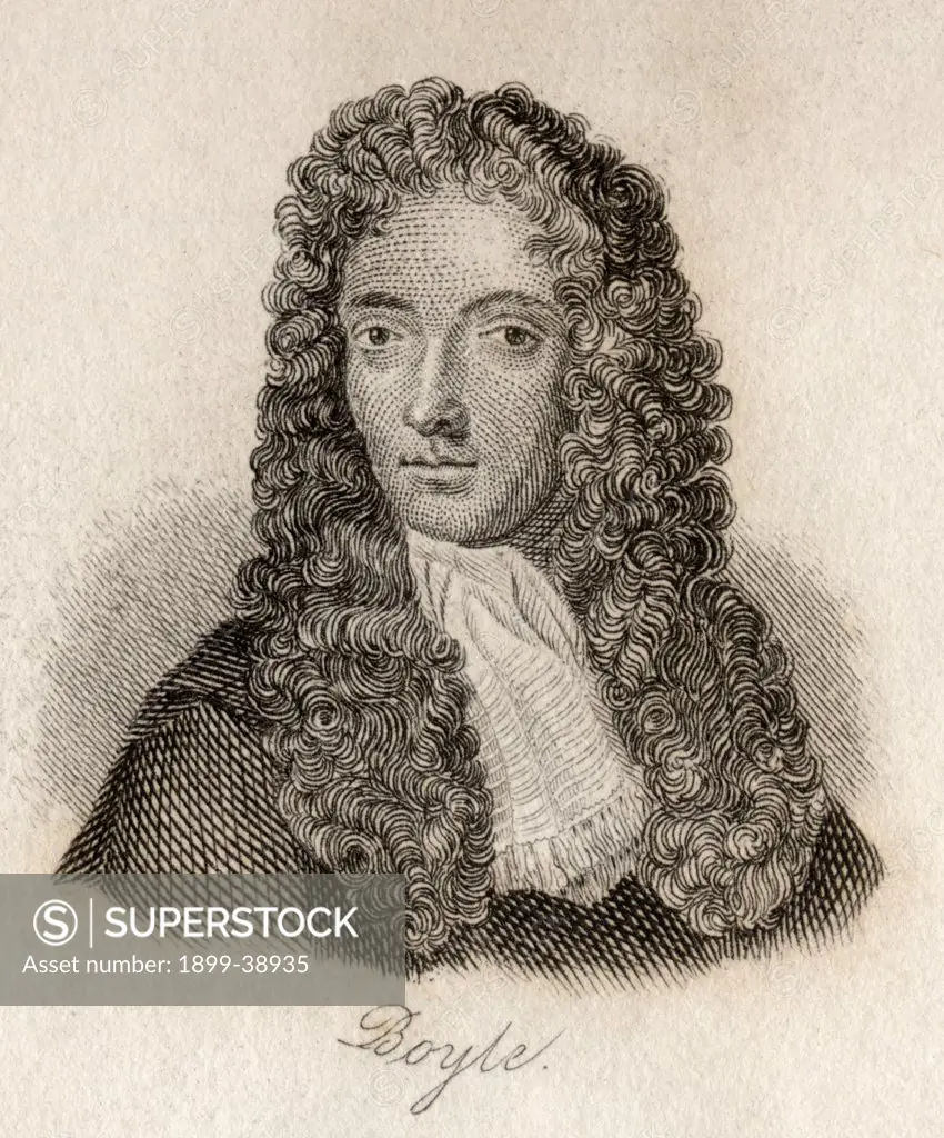 Robert Boyle, 1627-1691. Anglo-Irish chemist and natural philosopher. Engraved by J.W.Cook.