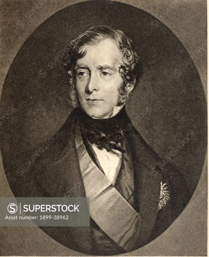George William Frederick Villiers, 4th Earl of Clarendon,1800-1870. British statesman and diplomat,after Sir Thomas Lawrence.From the book 'The Letters of Queen Victoria 1854-1861 Vol III' published 1907. 