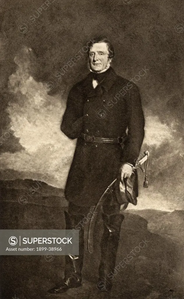 James Henry Somerset Fitzroy,1st Baron Raglan 1788-1855. English soldier and commander in chief during the crimean war. From the picture by Sir Francis Grant in the Army and Navy Club.From the book 'The Letters of Queen Victoria 1854-1861 Vol III' published 1907. 