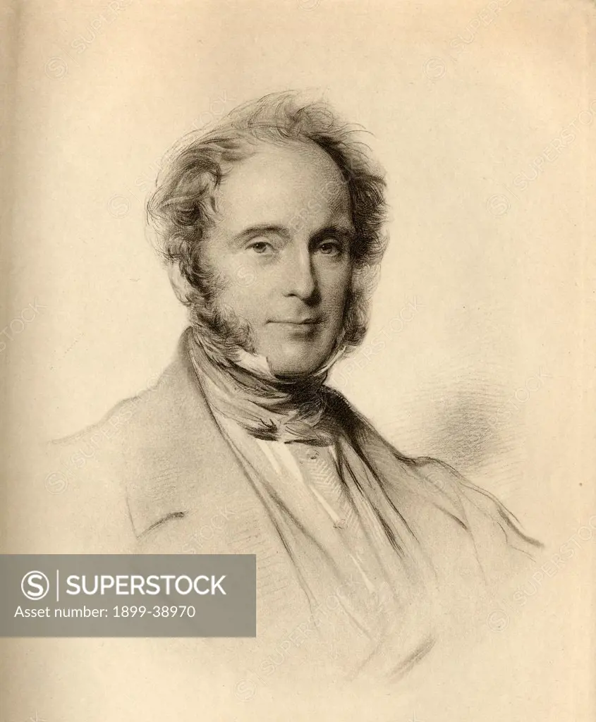 Henry John Temple,3rd Viscount Palmerston, Baron Temple of Mount Temple. byname PAM (1784-1865) English Whig-Liberal statesman. From the painting by G. Richmond from the book 'The Letters of Queen Victoria 1854-1861 Vol III' published 1907. 