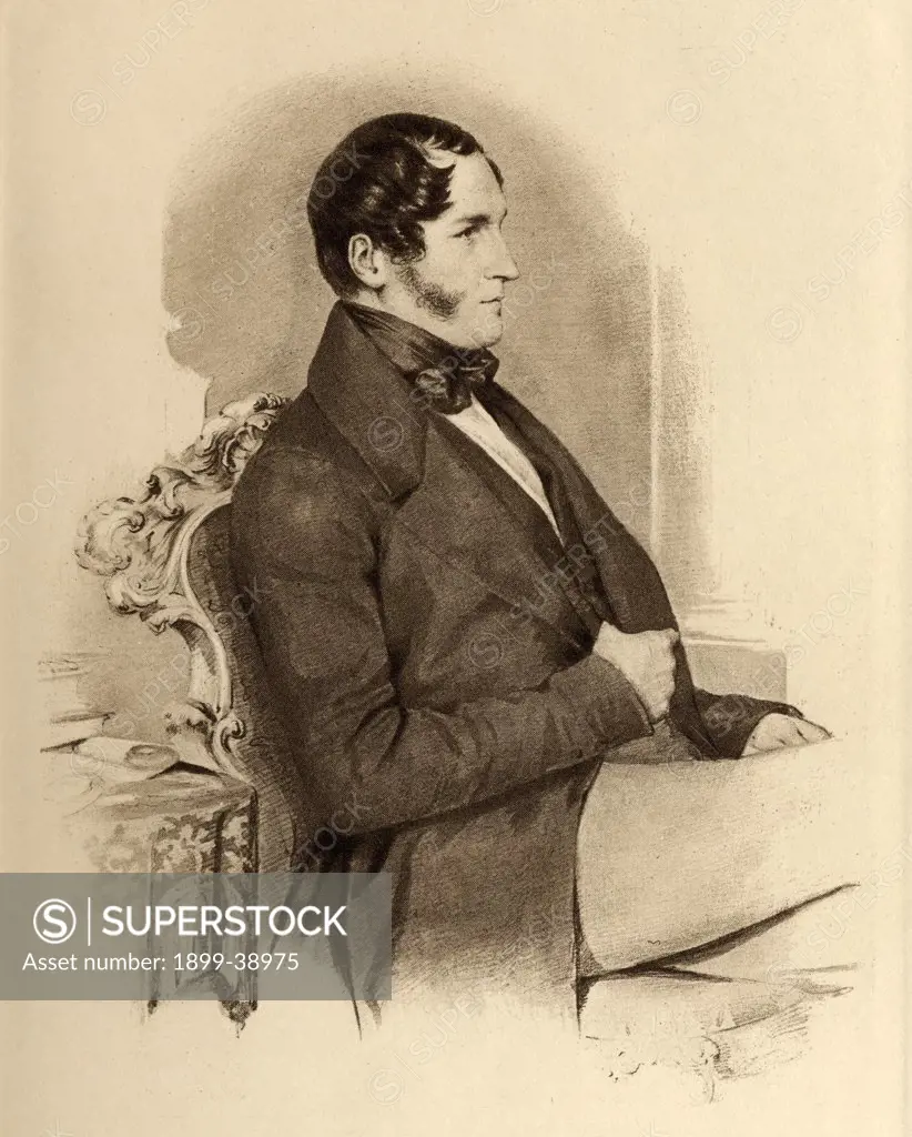 Leopold Georges Chretien Frederick I, 1790-1865. King of the Belgians (1831-1865) Uncle of Queen Victoria.From a portrait by Diez 1841.From the book 'The Girlhood of Queen Victoria 1832-1840 Vol II' published 1912. 