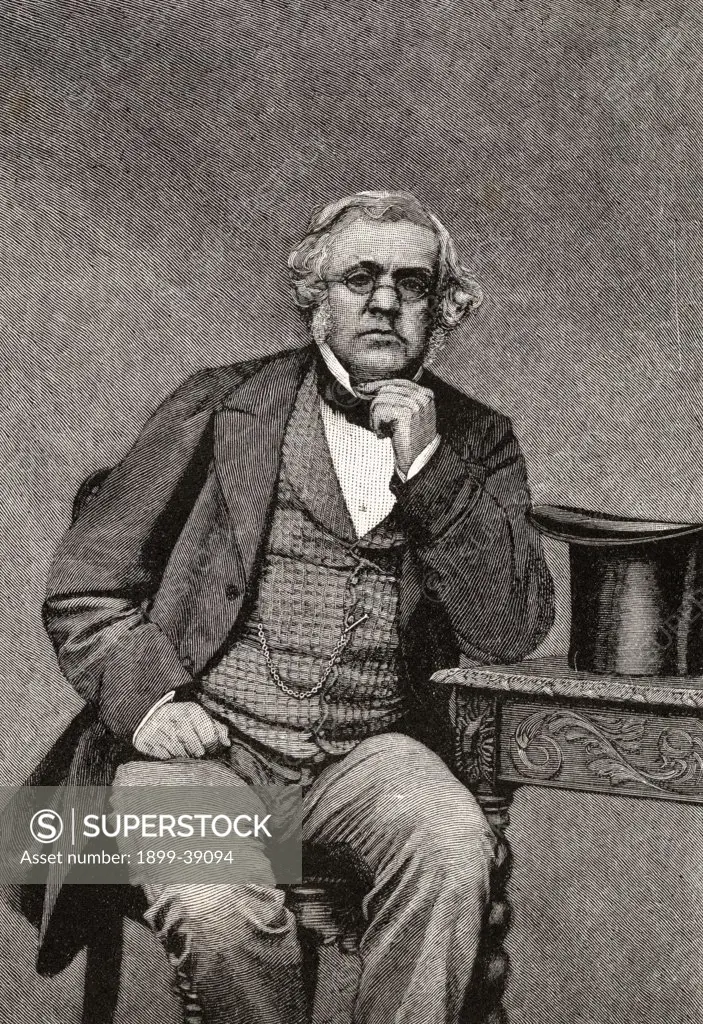 William Makepeace Thackeray 1811-1863. English novelist. From a photograph.