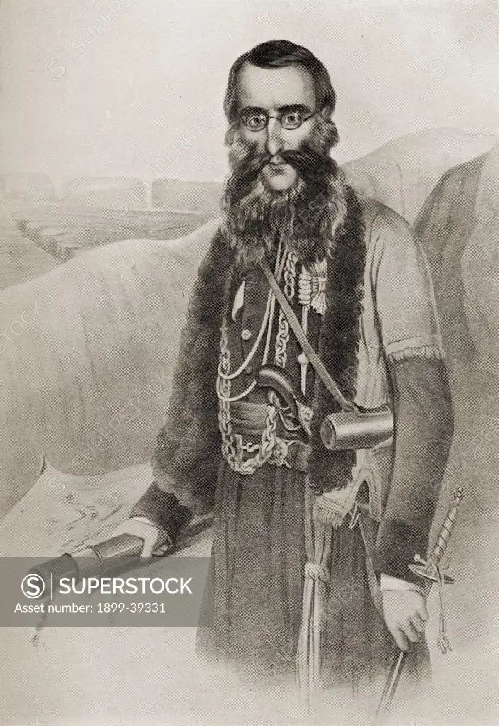 Sir Charles James Napier (1782-1853), Army officer and Conqueror of Sind. From a lithograph after a drawing by Smart.