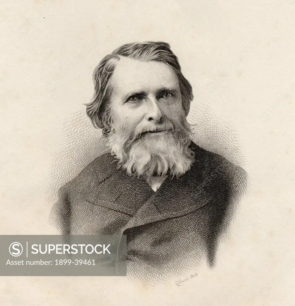 John Ruskin, 1819-1900. English writer, art critic and reformer. Engraved by C. Laurie.