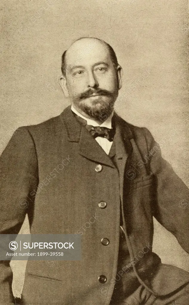 Alfred Capus, 1857-1922. French author. From the book ""The Masterpiece Library of Short Stories, French and Belgian. Volume 6""