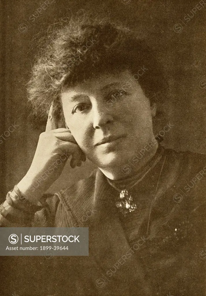 Lucy Lane aka Mrs.W.K. Clifford, 1853-1929 English novelist and dramatist. From the book ""The Masterpiece Library of Short Stories, English, Volume 9""