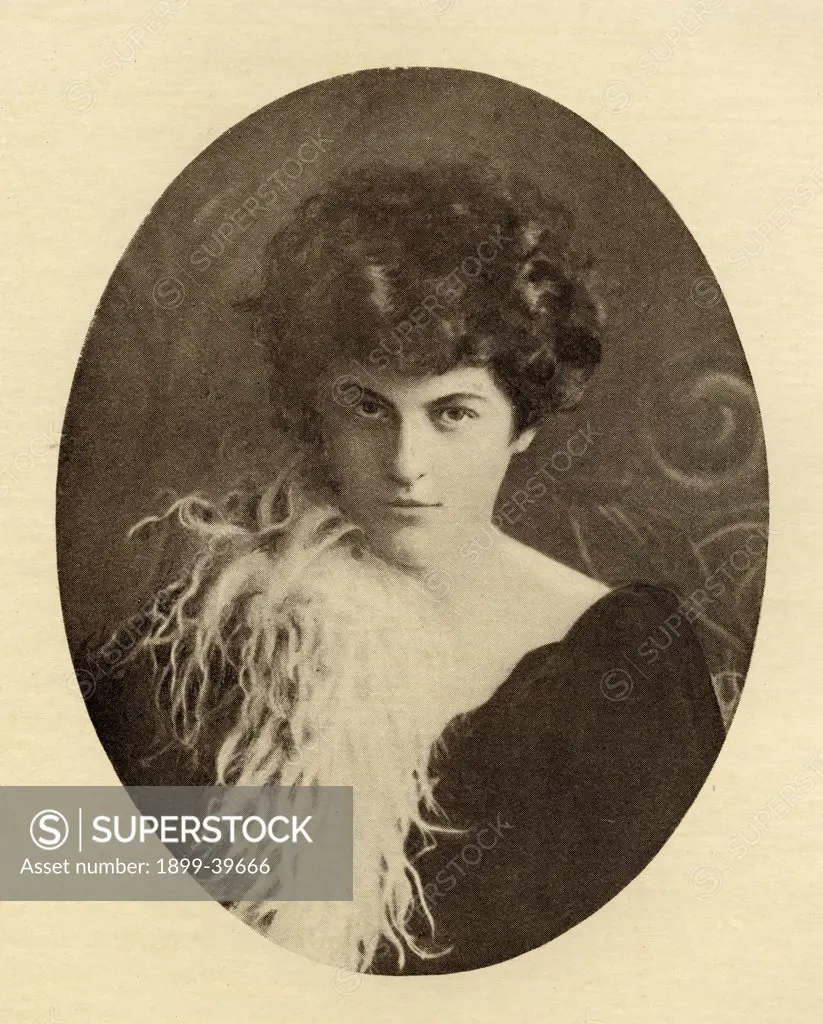 Dora Sigerson Shorter, 1866-1918. Irish poet. From the book ""The Masterpiece Library of Short Stories,Irish and Overseas, Volume 11'