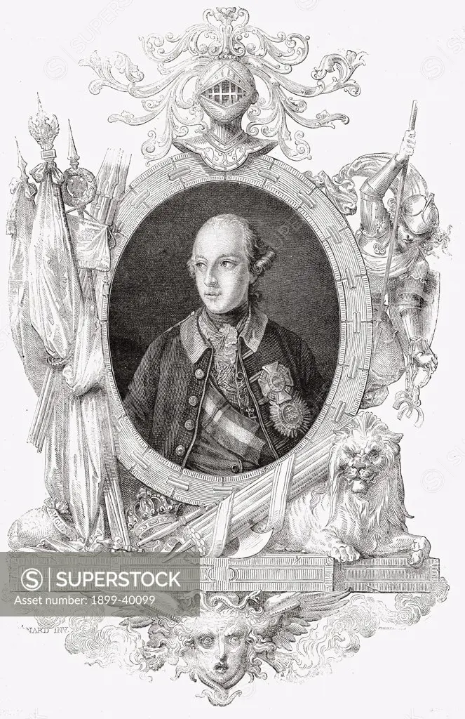 Joseph II,1741-1790. Holy Roman emperor (1765-90), king of Bohemia and Hungary (1780-90).From ""Histoire de la Revolution Francaise"" by Louis Blanc.