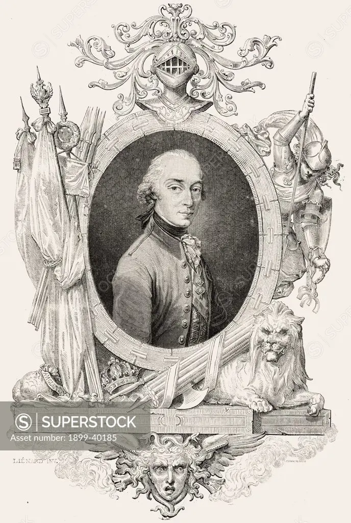Charles XIV (Charles John: Jean Baptiste Jules Bernadotte), 1763-1844, king of Sweden and Norway (1818-44),Prince of Ponte Corvo. French Revolutionary general. Engraved by Pannemaker after Lienard.From ""Histoire de la Revolution Francaise"" by Louis Blanc.