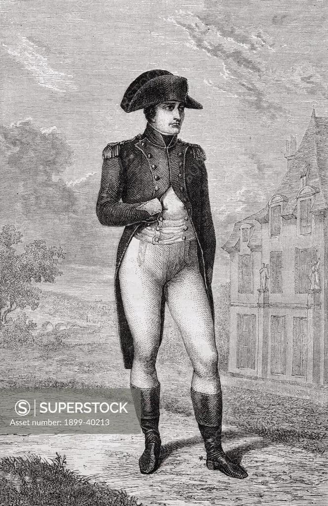 Napoleon Bonaparte I, Emperor of the French. 1769 - 1821.From ""Histoire de la Revolution Francaise"" by Louis Blanc.