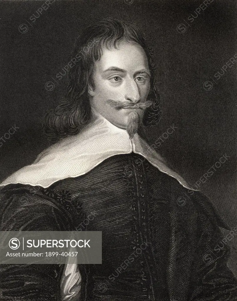 Archibald Campbell, 1st.Marquess & 8th Earl of Argyll, 1607-1661. Leader of Scotland's anti-Royalist party during the English Civil Wars. From the book 'Lodge's British Portraits' published London 1823.