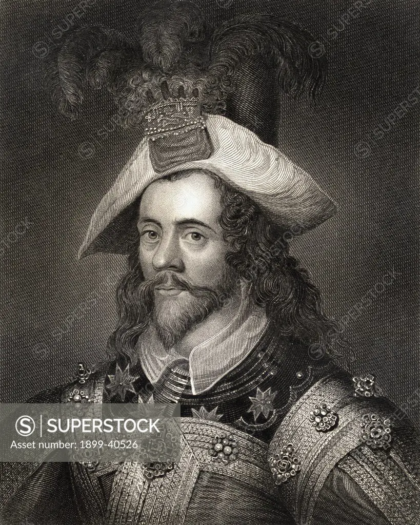 George Clifford 3rd. Earl of Cumberland, 1558-1605. Knight of the Garter. From the book 'Lodge's British Portraits' published London 1823.