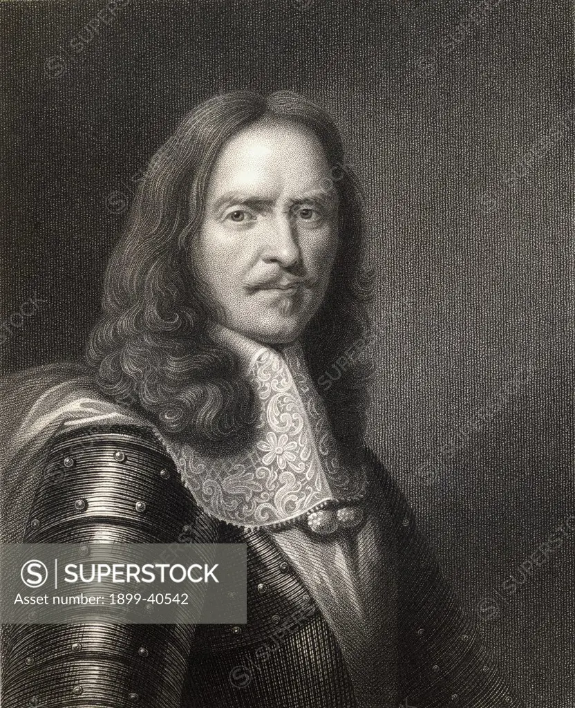 Henri de la Tour D'Auvergne Viscount of Turenne, 1611-1675. French military leader, marshal of France from 1643. From the book 'Gallery of Portraits' published London 1833.