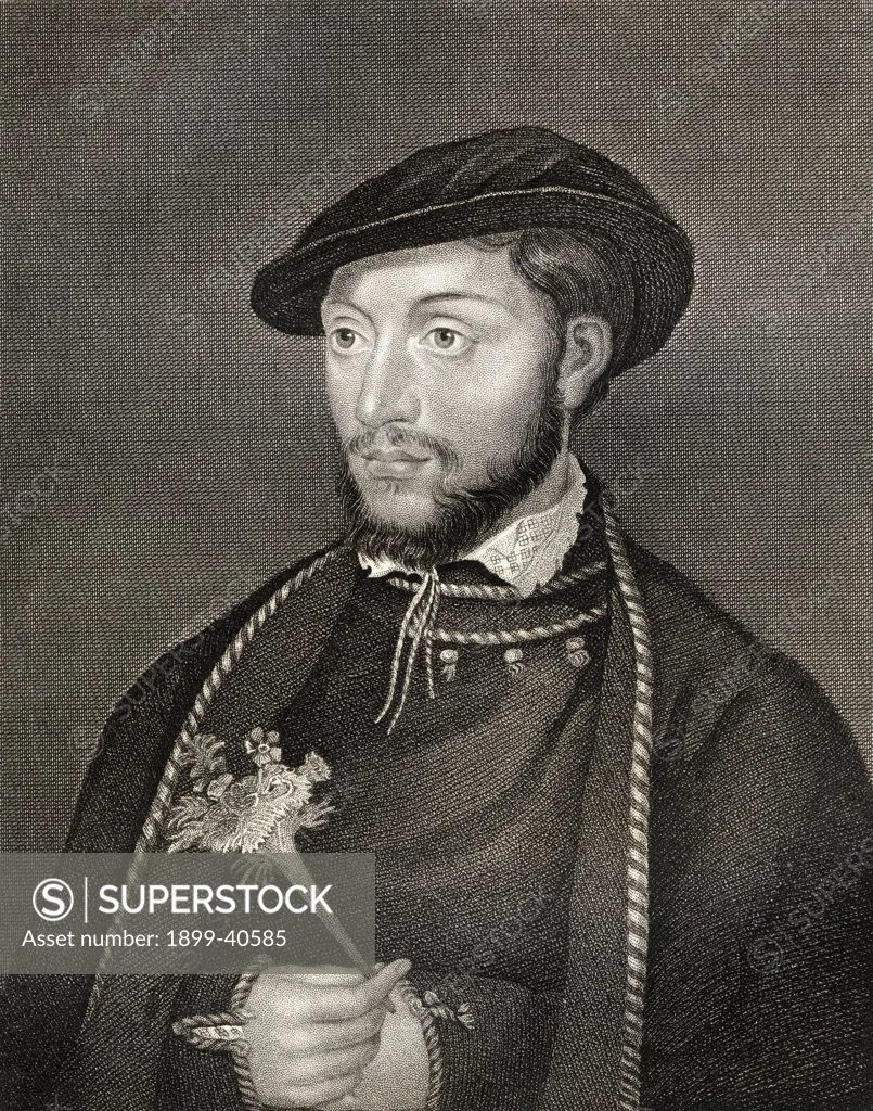 John Dudley, Duke of Northumberland, Earl of Warwick, Viscount Lisle, Baron Lisle, 1502 - 1553. English politician and soldier. From the book 'Lodge's British Portraits' published London 1823.