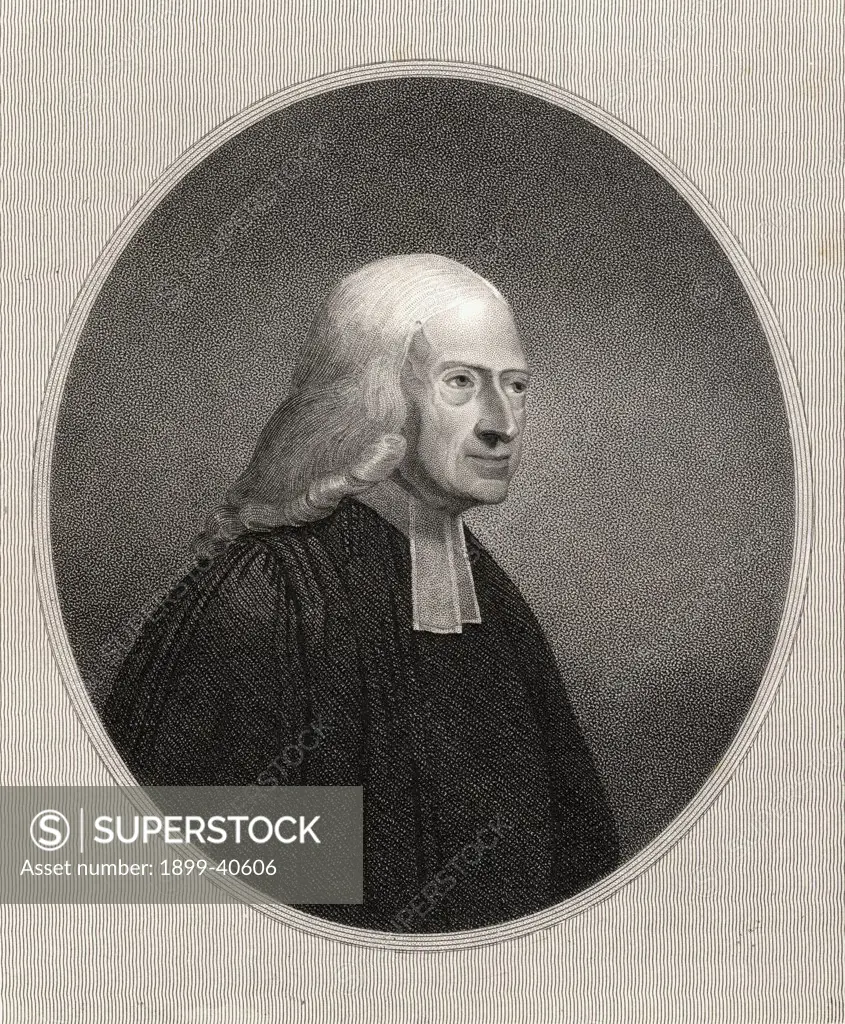 John Wesley 1703-1791. Anglican clergyman, evangelist founder of Methodist movement. From the book 'Gallery of Portraits' published London 1833.