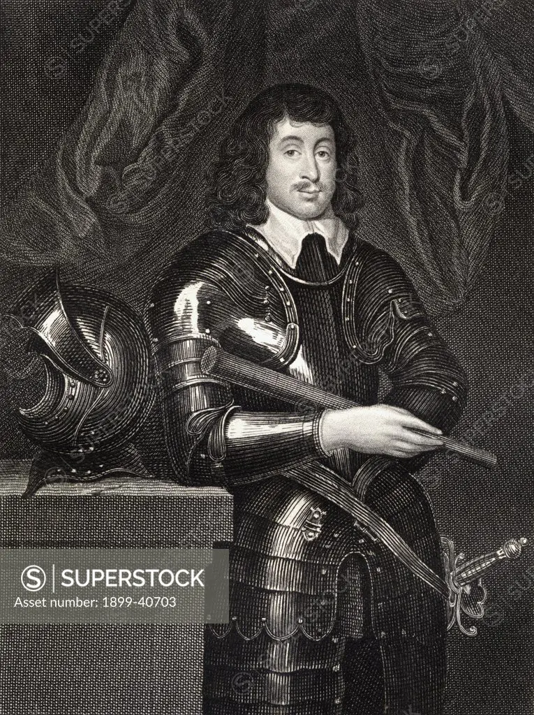 Spencer Compton 2nd.Earl of Northampton,Lord Compton, 1601-1643. Royalist commander during English civil wars. From the book 'Lodge's British Portraits' published London 1823.