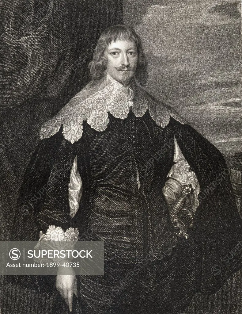 William Cavendish,1st Duke of Newcastle, 1592-1675. English royalist commander. From the book 'Lodge's British Portraits' published London 1823.