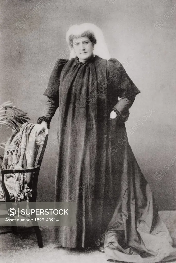 Lady Isabel Burton,1831-1896. Wife of Sir Richard Francis Burton. From the book The Life of Captain Sir Richard Burton, volume II, by his wife Isabel Burton, published 1893.