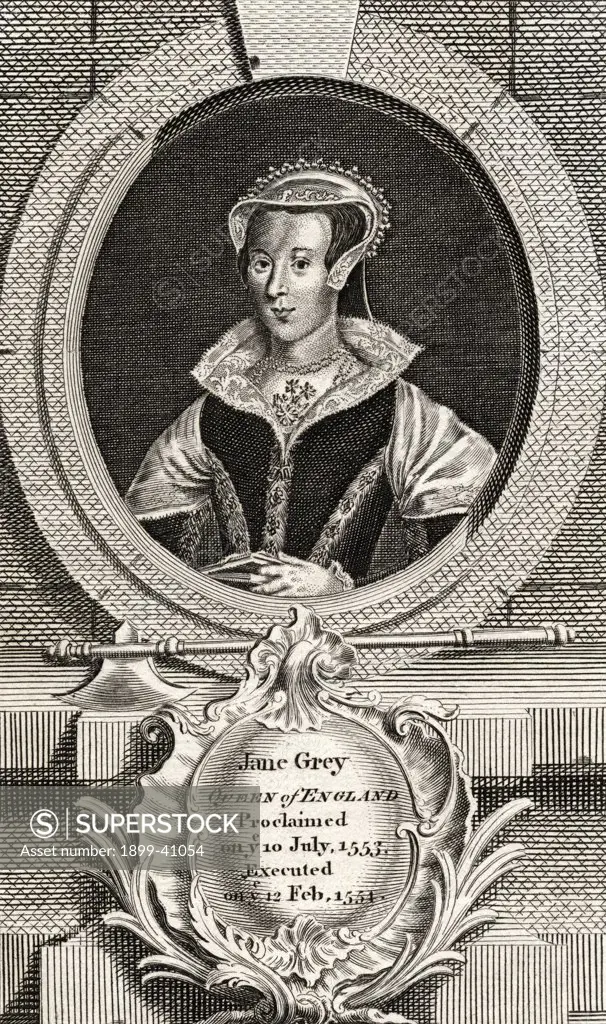 Lady Jane Grey aka Lady Jane Dudley, 1537-1554. Titular Queen of England for nine days in 1553. Executed by Mary Tudor. 
