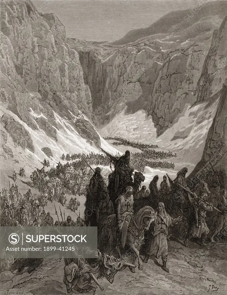 The Christian army in the mountains of Judea