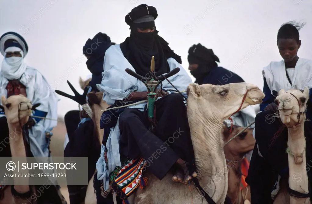TUAREG NOMADS, NIGER (West Africa). This nomadic tribe still make a living as traders. . 