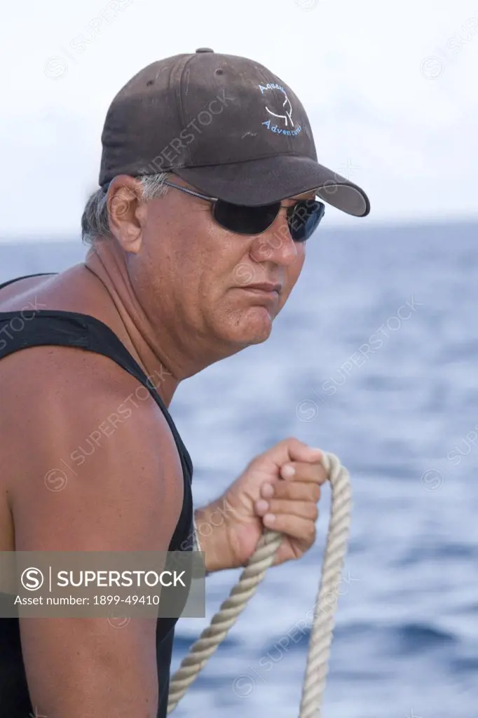 Captain Tom Conlin, February 2007, naturalist, conservationist and tour operator who, as of 2007, has spent 152 weeks observing humpback whales in Dominican waters and working with cetacean specialists, photographers, recreational whale-watchers, and the Silver Bank Sanctuary Commission.