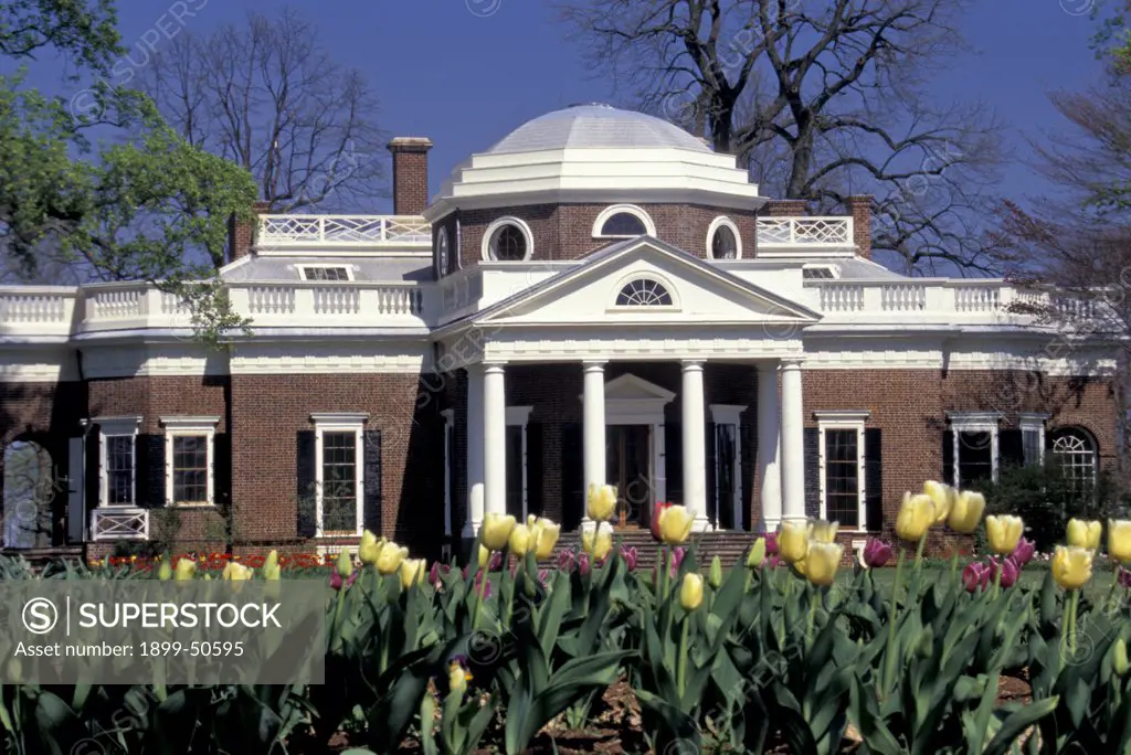 Virginia, Charlottesville. Monticello, Thomas JeffersonS Home.