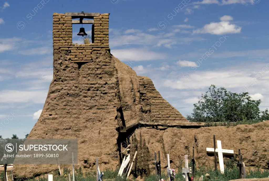 New Mexico, Taos Peublo. Mission Church Ruins. San Geronimo De Taos