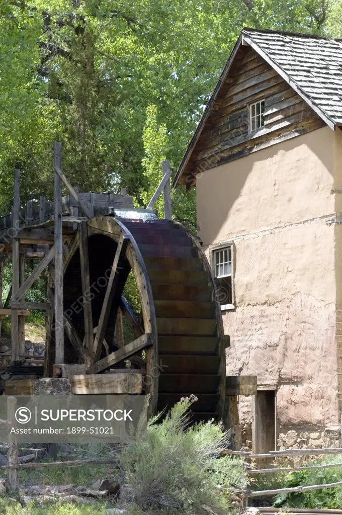 El Rancho De Las Golondrinas Is A Living History Museum Of 18Th Century Spanish Colonial New Mexico. South Of Santa Fe This Was The Last Stopping Place On The Camino Real From Mexico City To Old Santa Fe. Waterwheel
