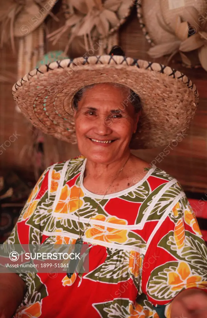 French Polynesia. Tahiti. Native Woman