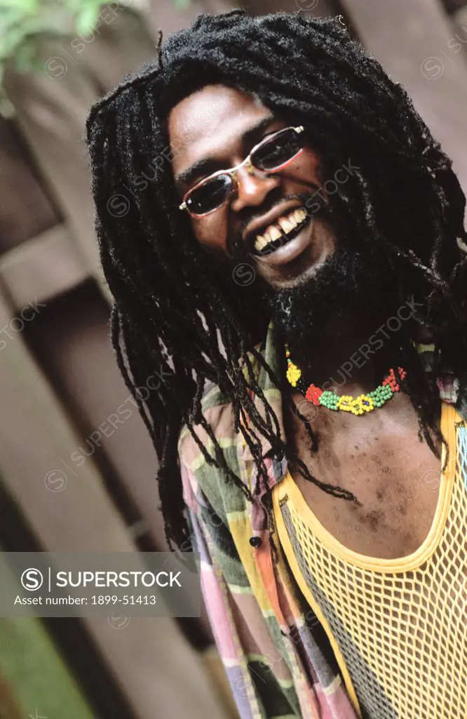 Jamaica, Portrait Of A Rastafarian