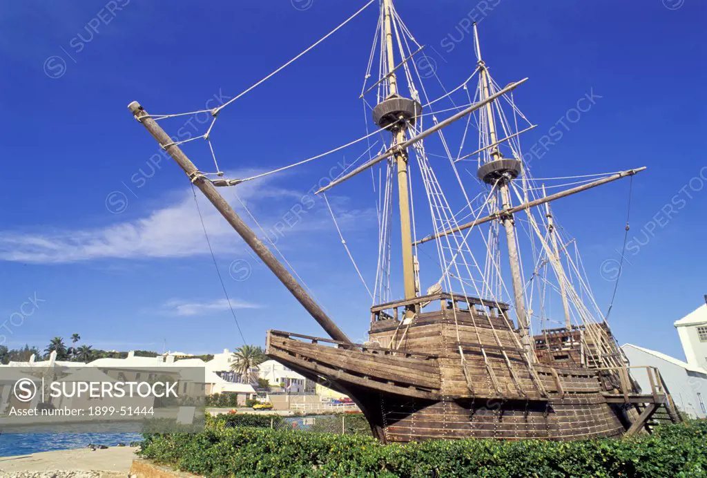 Bermuda, St. Georges Island. Deliverance Ship (Built 1609)