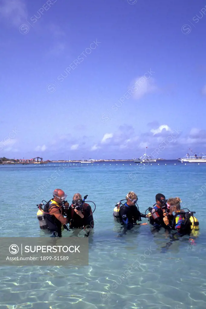 Caribbean. Scuba Diving Lessons