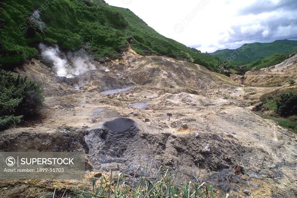 St. Lucia. Soufriere. Drive In Volcano